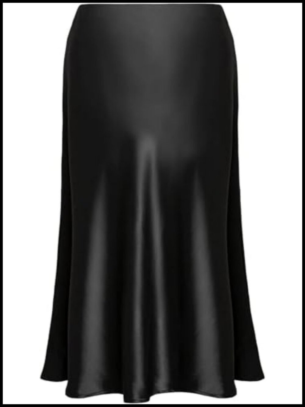 Satin Pleated High Waisted Maxi Skirt with Elastic Waist